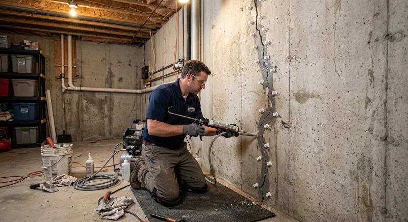 Basement Crack Repair in Venice, FL
