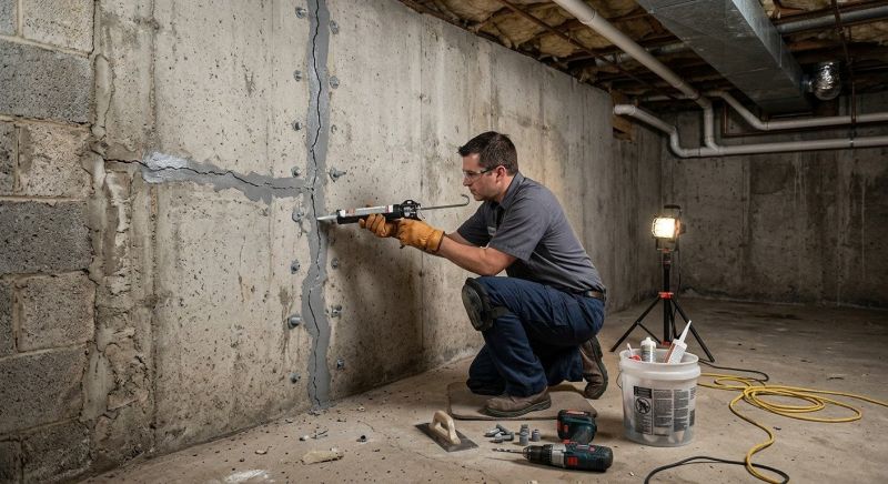 Basement Crack Repair in Venice, FL
